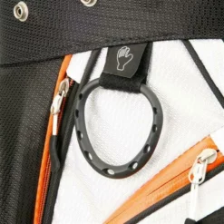 Sahara Gobi Golf Cart Bag Gray/White/Orange -Zero-Friction-Shop bag219 sahara gobi golf cart bag gray white orange 13