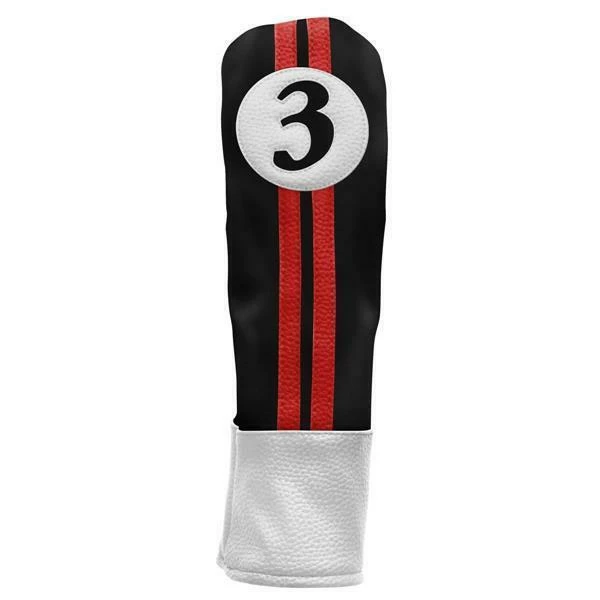 Sahara Retro Golf Headcover Black/Red/White 2 Sahara Retro Golf Headcover Black/Red/White – Bild 2