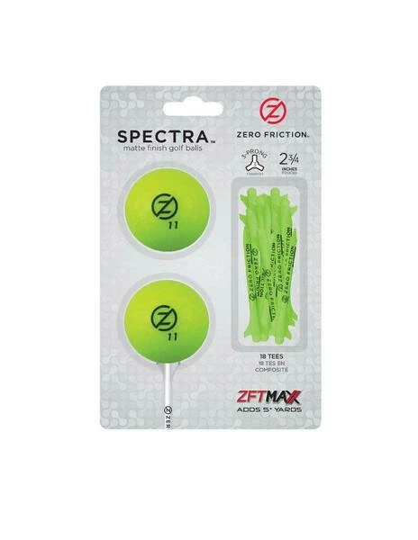 Zero Friction Spectra Two Ball-tee Pack, Grün Zero Friction Spectra Two Ball-tee Pack, Grün -Zero-Friction-Shop zftbtl zero friction spectra two ball tee pack gruen