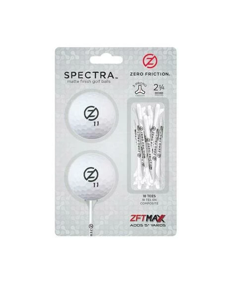 Zero Friction Spectra Two Ball-tee Pack, Weiß Zero Friction Spectra Two Ball-tee Pack, Weiß -Zero-Friction-Shop zftbtw zero friction spectra two ball tee pack weiss