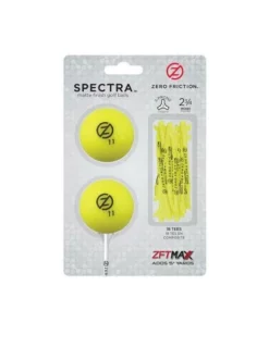 Zero Friction Spectra Two Ball-tee Pack, Gelb